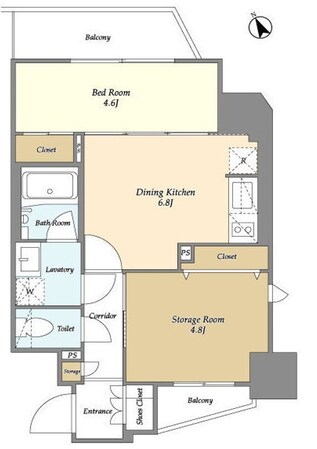 リビオメゾン入谷の物件間取画像